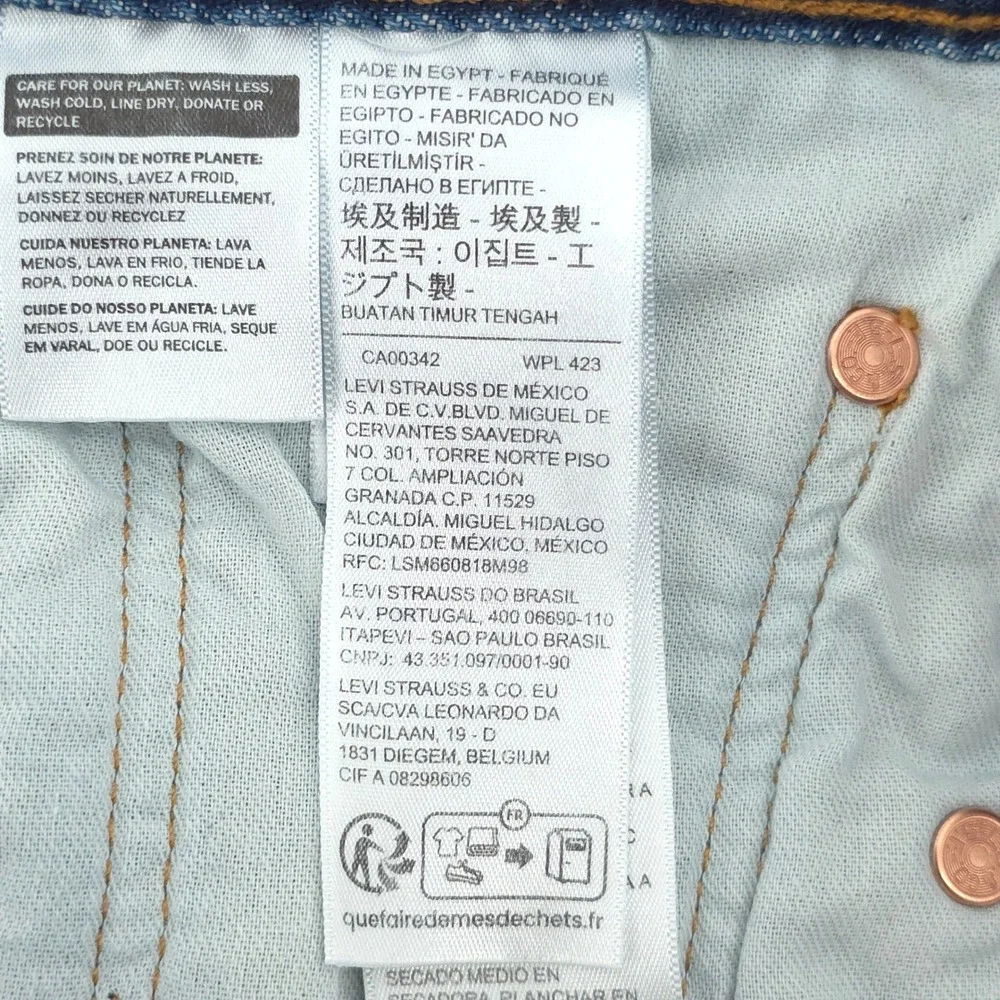 Levi's Mens Jeans 501 Original Fit 30x32 Blue Medium Wash Denim Classic‎ Rugged